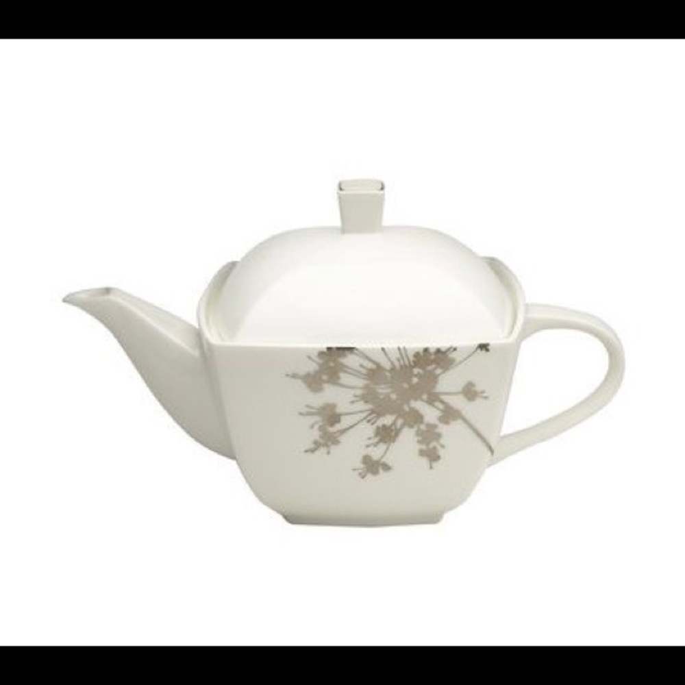 MIKASA Teapot & Lid Floral Silhouette